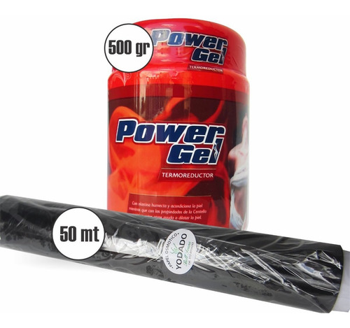 Gel Caliente Reductor Power + Papel 50 M - g a $60