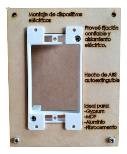 Cajetin Gypsum, Mdf, Aluminio (bolsa De 10 Unidades)