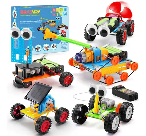 Camewin Blocos Construção Brinquedo 5 Kits De Robótica Stem, Experimento Científico Educativo Infantil