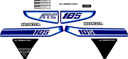 Calcomanias Triciclo Honda Atc 185