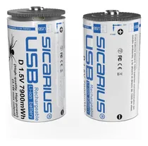Comprar Pilas D Ion Litio 5200mah Recargables Puerto Usb