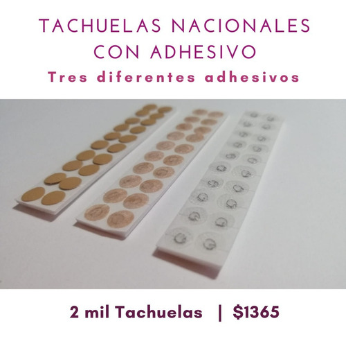 2000 Tachuelas Nacionales Con Adhesivo