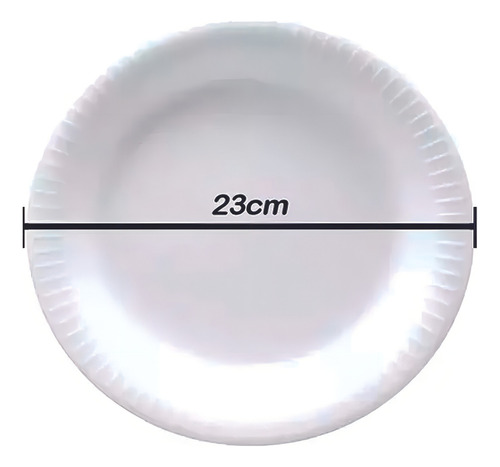 Plato de poliestireno térmico desechable de 23 cm, paquete de 20