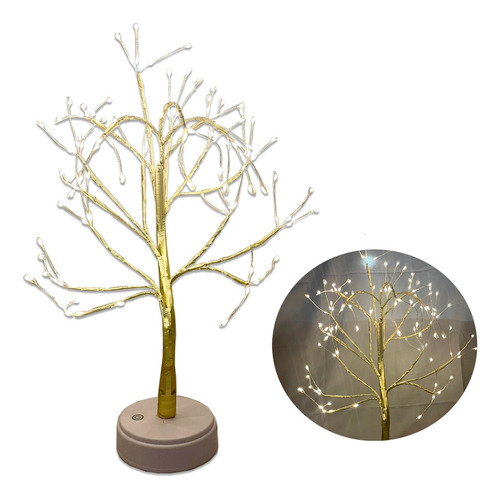 Arbol Luces Navidad Led Calidas Usb Y Pila De 50cm Adorno