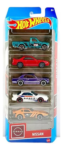 Hot Wheels 5 Autitos Pack Nissan 