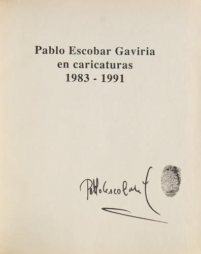 Libro Pablo Escobar (Usado)
