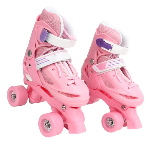 Pink Roller Skates For Girls 2 In 1 Kids Adults Women