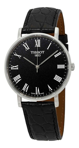 Reloj Tissot Para Hombre Everytime Medio Dial Negro