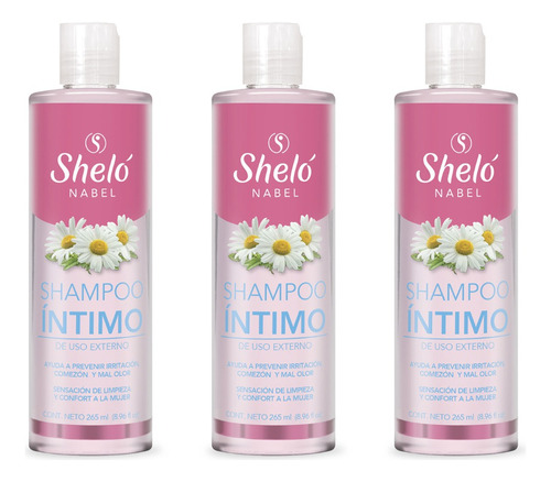 3 Shampoo Íntimo Higiene Íntima & Evita El Olor + Regalo