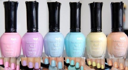 Kleancolor Nail Lacquers 6 Color - * Nuevo * Coleccion Past