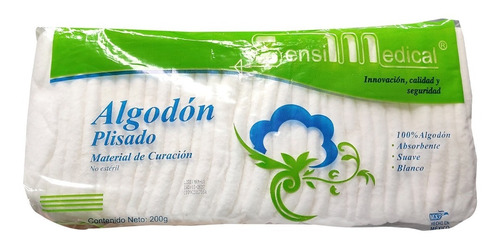 Algodon Plisado Absorbente 200g Sensimedical