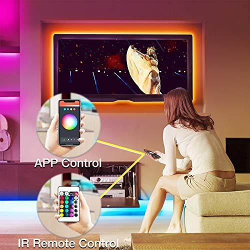 Qmx Cinta Led Daybetter Smart Wifi De 100 Pies, Controlada