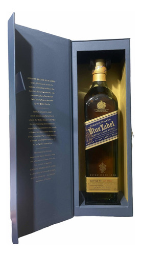 Imagen 1 de 5 de Whisky Johnnie Walker Blue Label Etiqueta Azul 750 Ml 