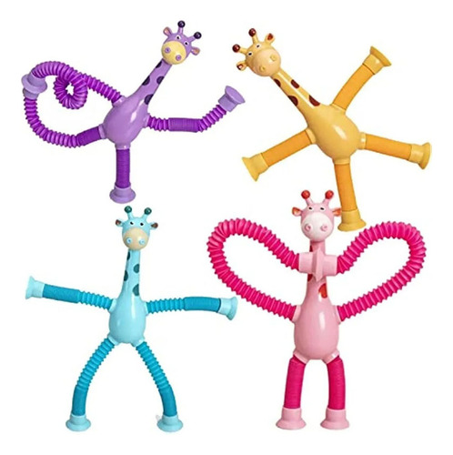 Juego De 4 Jirafinhas Divertidas Melman, Juguete Infantil Pa