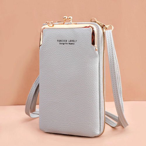2 Monedero De La Cartera Del Monedero De Crossbody De Gris