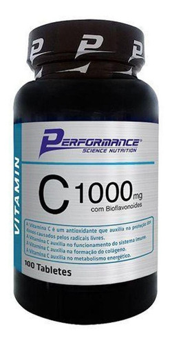 Vitamina C 1000mg Com Bioflavonoides 100 Table - Performance