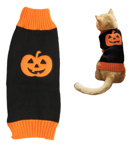 Suéter De Halloween Cálido Y Elástico Con Cuello Alto Para M