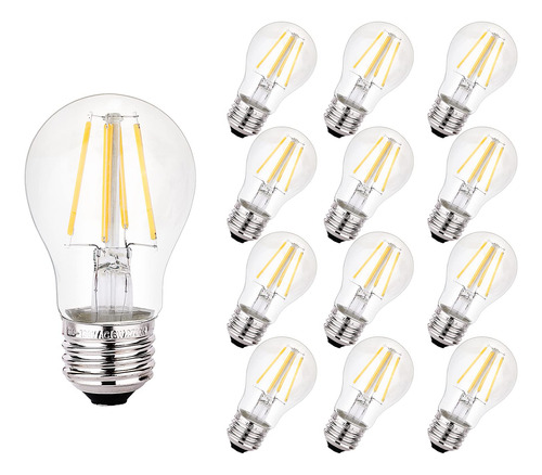 Paquete De 12 Bombillas Led Edison Vintage, Equivalentes A 6