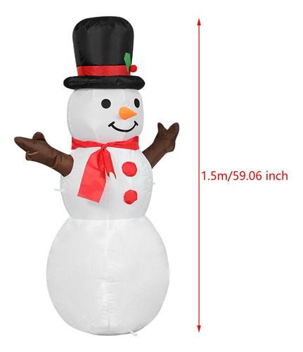 Infláveis De Natal Boneco De Neve Eua Plug Fácil De Usar