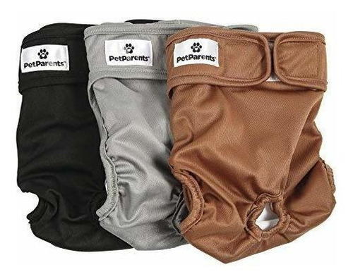 Pañales Para Perros Lavables Pet Parents (paquete De 3)