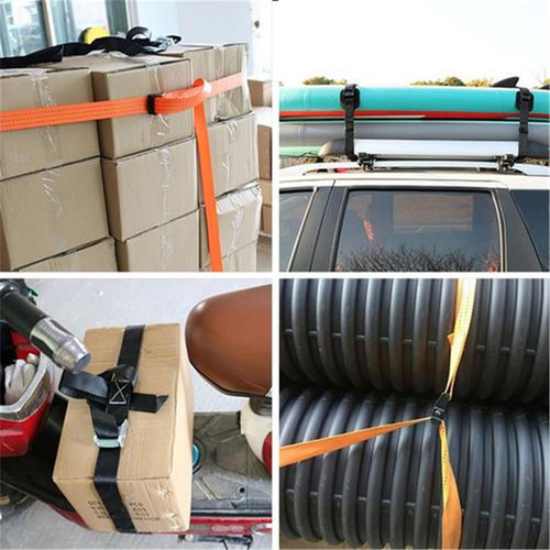 Set 4 Sujetadores De Carga Con Trinquete 4,60 Mtr 1000 Lbs