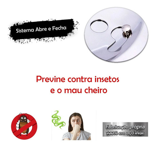 Kit 08x Grelha + Porta Grelha Caixilho Redondo 100mm Gpr1008