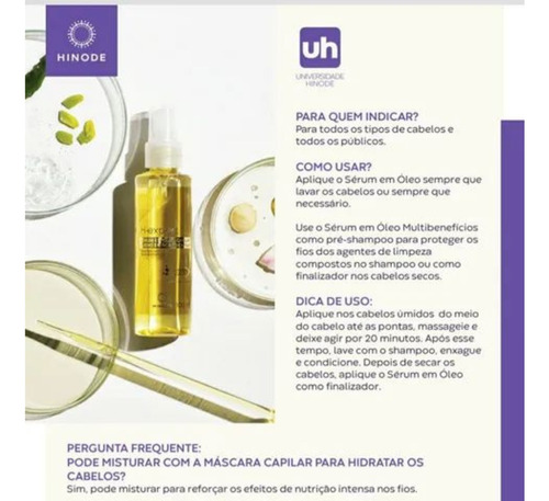 Shampoo Condicionador Máscara Óleo Leave-in H-expert Hinode