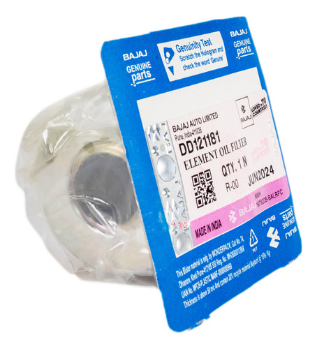 5 Filtros Aceite Pulsar 135 Ns 125 Boxer V15 Discover Bajaj