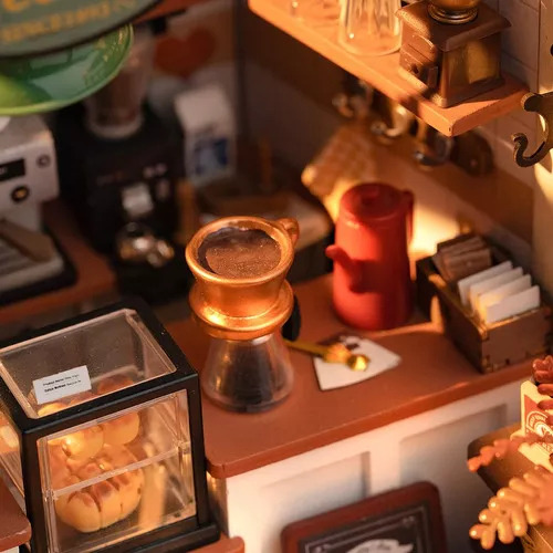 Kit De Casa En Miniatura Número 17 Café, Regalos De Cumpleañ