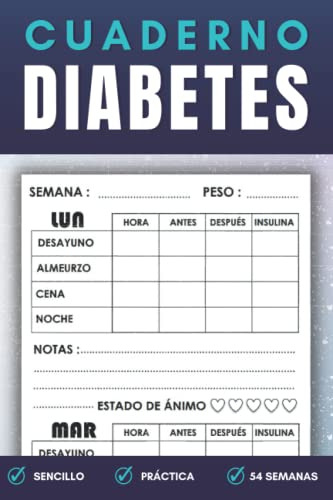 Cuaderno Diabetes: Libreta Para Diabeticos Registro De La Gl