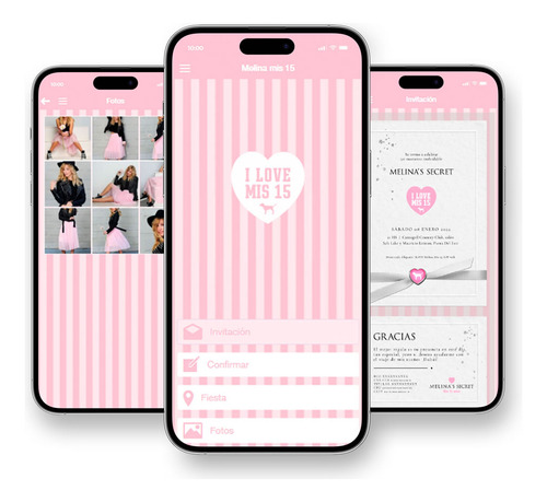 Invitación App 15 Años Web Interactiva Victoria Secret #1