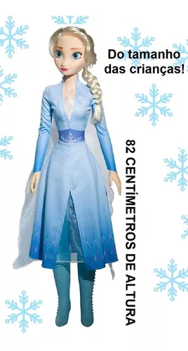 Boneca Gigante Elza Frozen 55 Cm