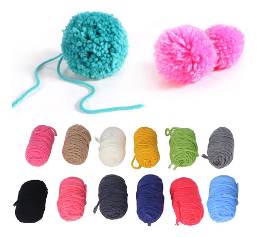 Máquina Para Hacer Pompones De Hilo, 4 Tamaños Diferentes, F