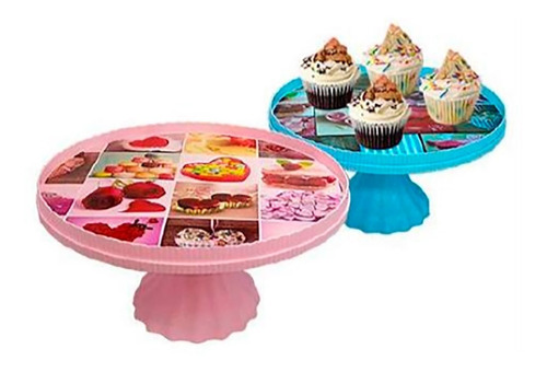 Porta Cupcakes  Candy Bar Plastico Base De Tortas Ideal
