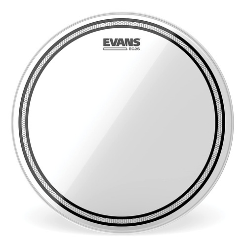 Evans Ec2 Cabezal De Tambor, Transparente, 12 Pulgadas