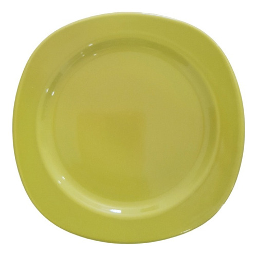 Set X6 Platos Postre Redondo Oval Verde De Ceramica Oferta