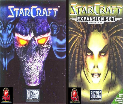 Game Pc Starcraft + Expansão Brood War Original Novo Lacrado