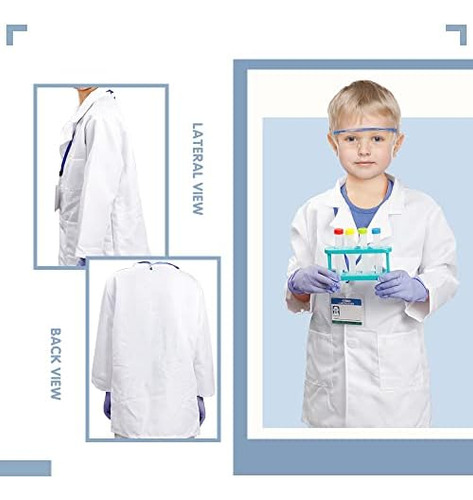 Disfraz De Científico Espacial Lesheng Para Niños, Bata De L