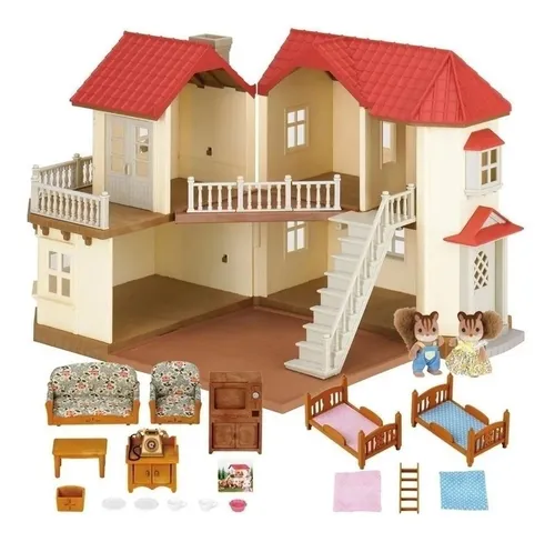 Sylvanian families casa ciudad con luces hotsell