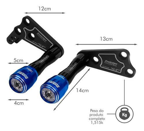 Imagem 4 de 6 de Slider Mt03 Mt 03 Motos Yamaha 2018 2019 2020 2021 2022
