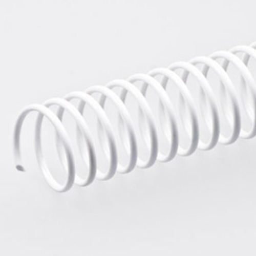 Espiral Plástico 14mm Rulo Para Encuadernación X 100 Blanc