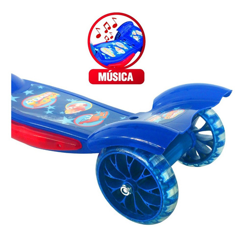 Imagen 3 de 6 de Monopatín Canasto Luces Música