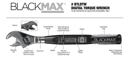 Llave Torque Digital Cps 3/16 A 1-7/16 Torquimetro
