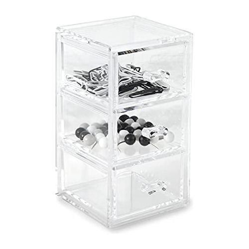 Organizador De Cajones Vertical Transparente Apilable D...