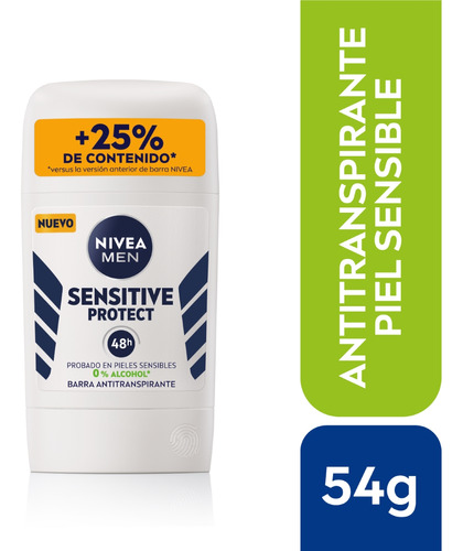 Desodorante Barra Nivea Sensitive Masculino 54g