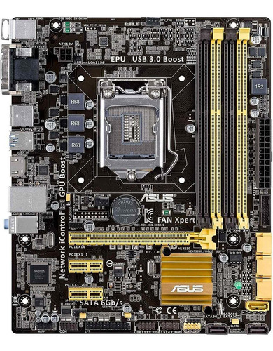 Asus Micro Atx Ddr3 1600 Lga 1150 De Base Placa B85m-g