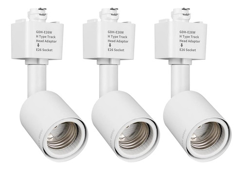 Cabezal De Iluminación Para Riel Con Adaptador E26, 3 Unidad