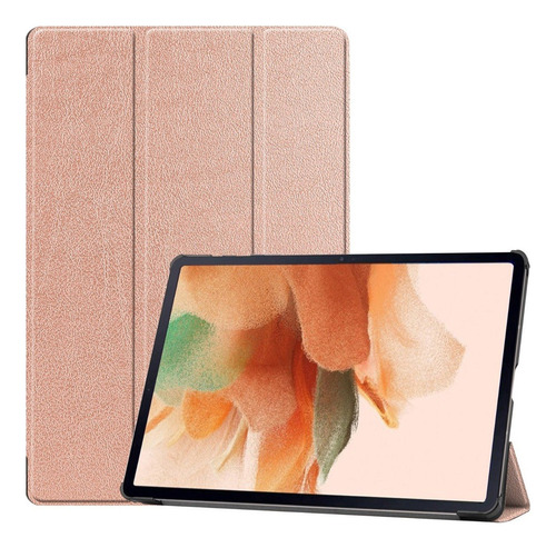 Funda Para Samsung Tab S7 Fe T736 12.4 S7 Lite 2021 Rosegold