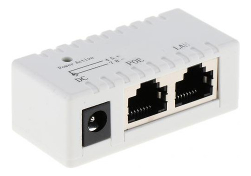 5 Divisor Poe Sobre Adaptador Ethernet Blanco