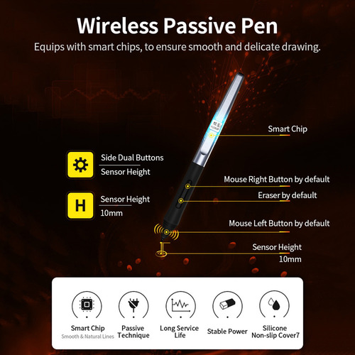 Tarjeta Gráfica Express Tablet Digital Huion Teclas Gráficas